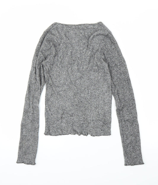 Bershka Womens Grey Pullover Jumper Size XS