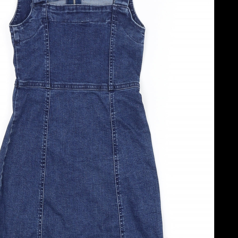Denim Co Womens Blue Dungaree One-Piece Size 6