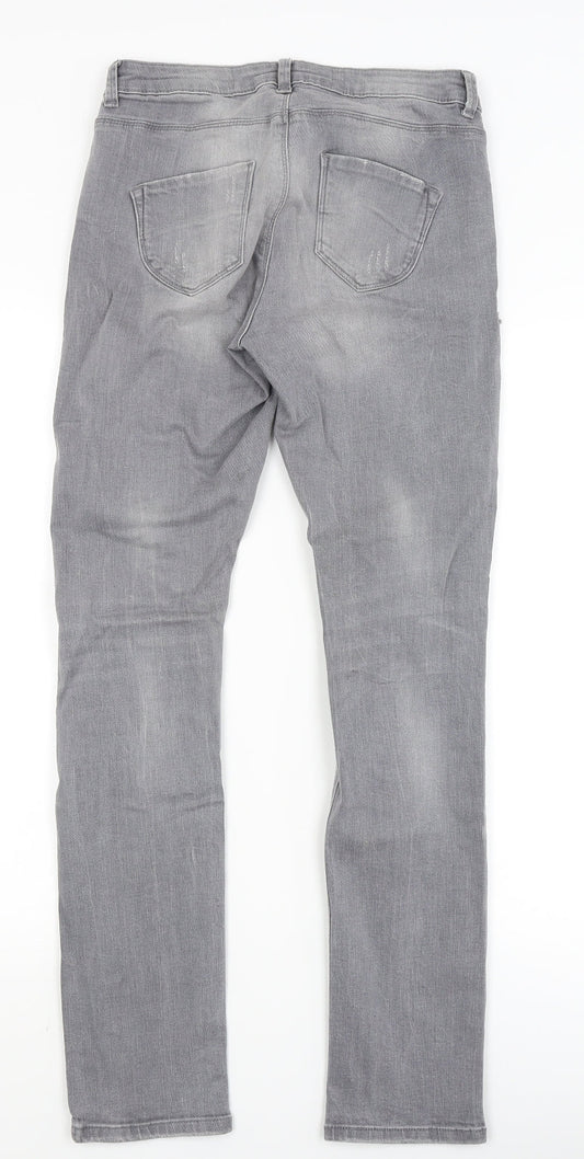 Denim Co Womens Grey Skinny Jeans Size 6 L28 in