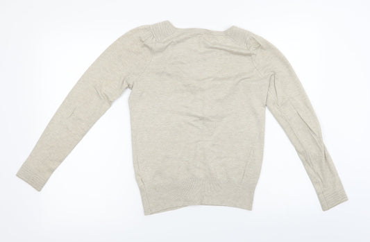 Wallis Womens Beige Cardigan Jumper Size 8