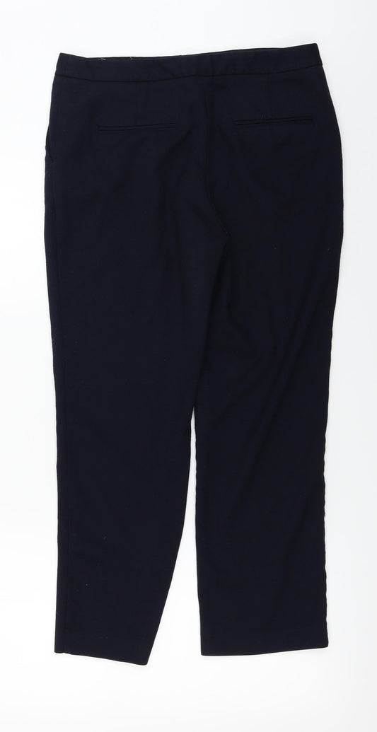 Papaya Womens Blue Trousers Size 12 L25 in