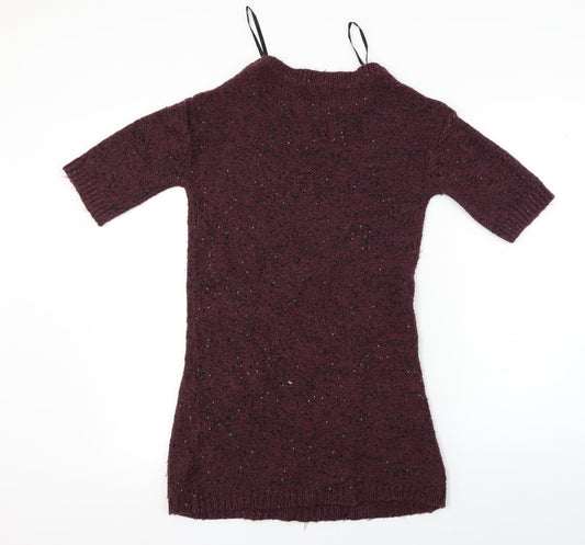 Dorothy Perkins Womens Purple Pullover Jumper Size S