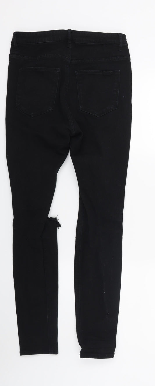Divided Womens Black Denim Skinny Jeans Size 10 L26 in