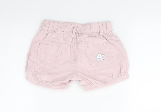 Sergent Major Girls Pink Corduroy Cut-Off Shorts Size 5 Years