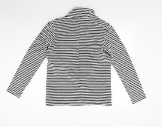 Marks and Spencer Womens White Striped Jacket Size 12