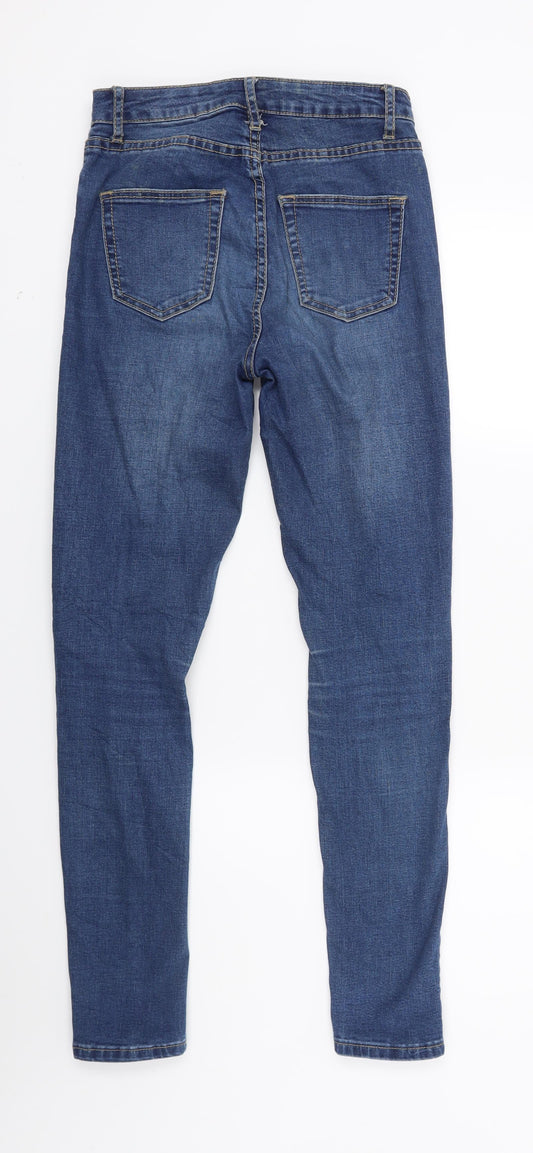 Preworn Womens Blue Denim Skinny Jeans Size 25 in L26 in