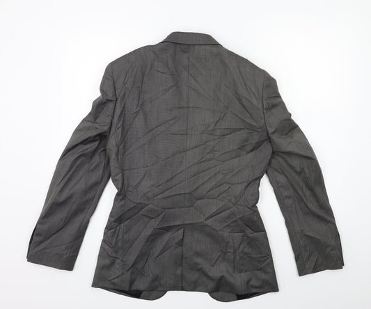 Venturo Mens Grey Suit Jacket Size 34