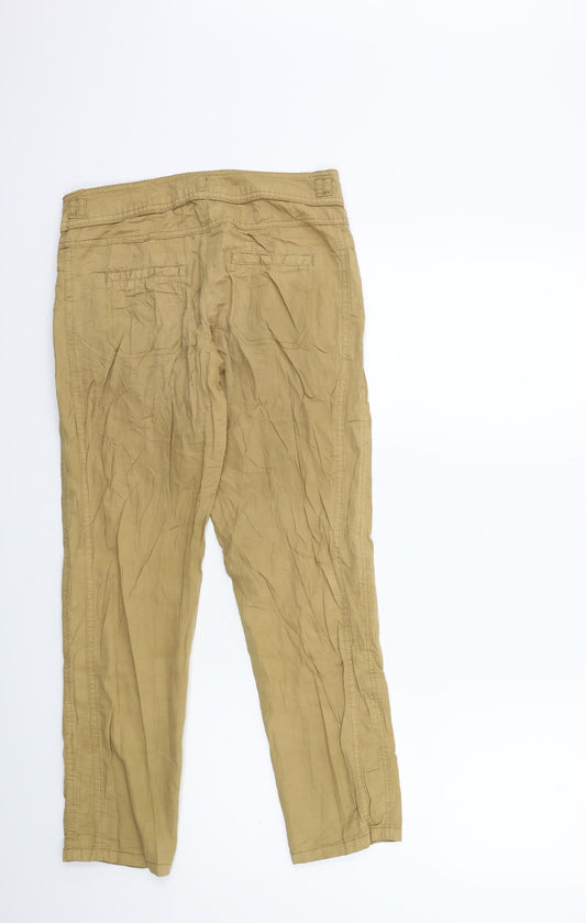 Promod Womens Brown Trousers Size 28 in L27 in