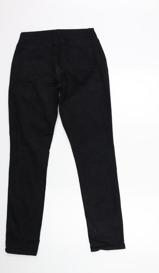 zabiano Womens Black Denim Straight Jeans Size 28 in L31 in