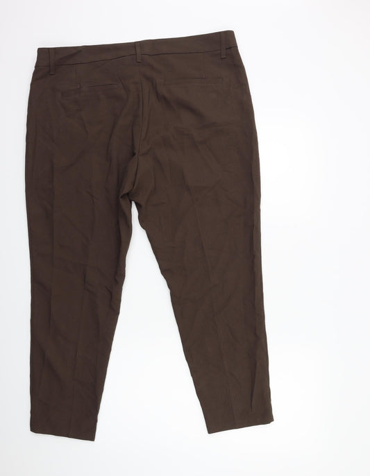Yessica Womens Brown Trousers Size 38 in L27 in