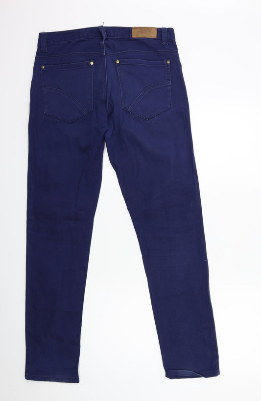 Loyalty Womens Blue Denim Skinny Jeans Size 32 in L31 in