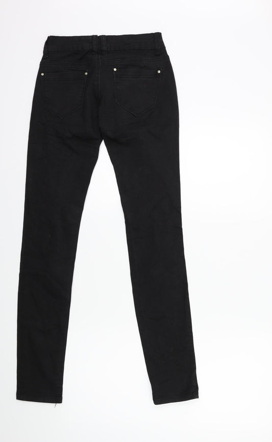 Miss RJ Womens Black Denim Skinny Jeans Size 6 L28 in