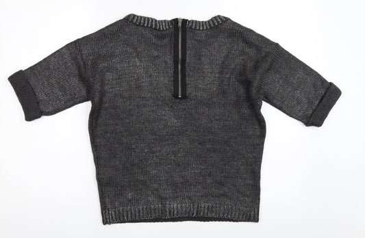 New Look Womens Grey Pullover Jumper Size 6