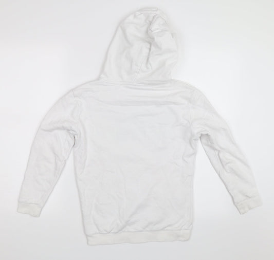 Hound Mens White Pullover Hoodie Size XS