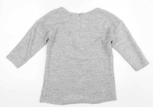 Debenhams Womens Grey Pullover Jumper Size 12