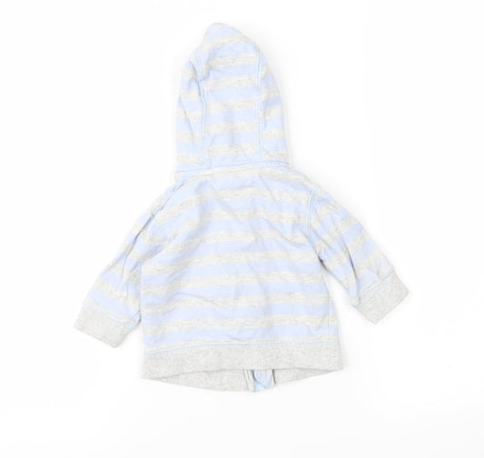 F&F Boys Blue Striped Jacket Size 0-3 Months