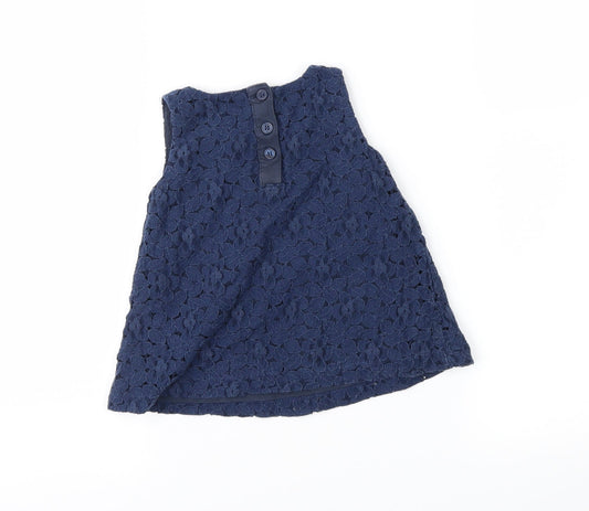 NEXT Girls Blue Lace Fit & Flare Size 3-6 Months