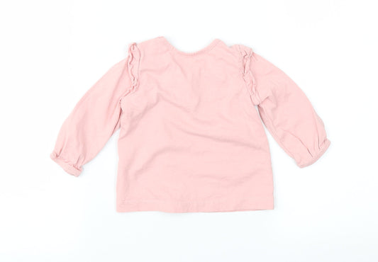 Matalan Girls Pink Basic T-Shirt Size 3-6 Months