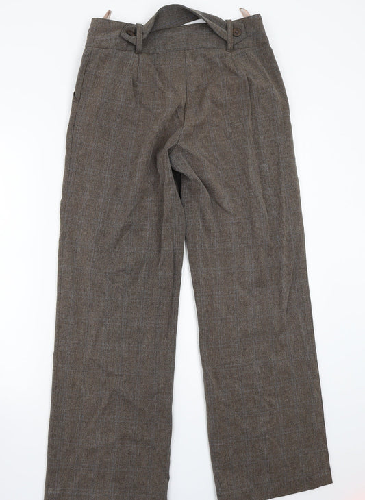 style collection Womens Brown Trousers Size 12 L28 in