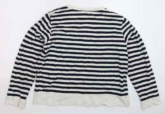 Liz Claiborne Womens Multicoloured Striped Knit Pullover Jumper Size M