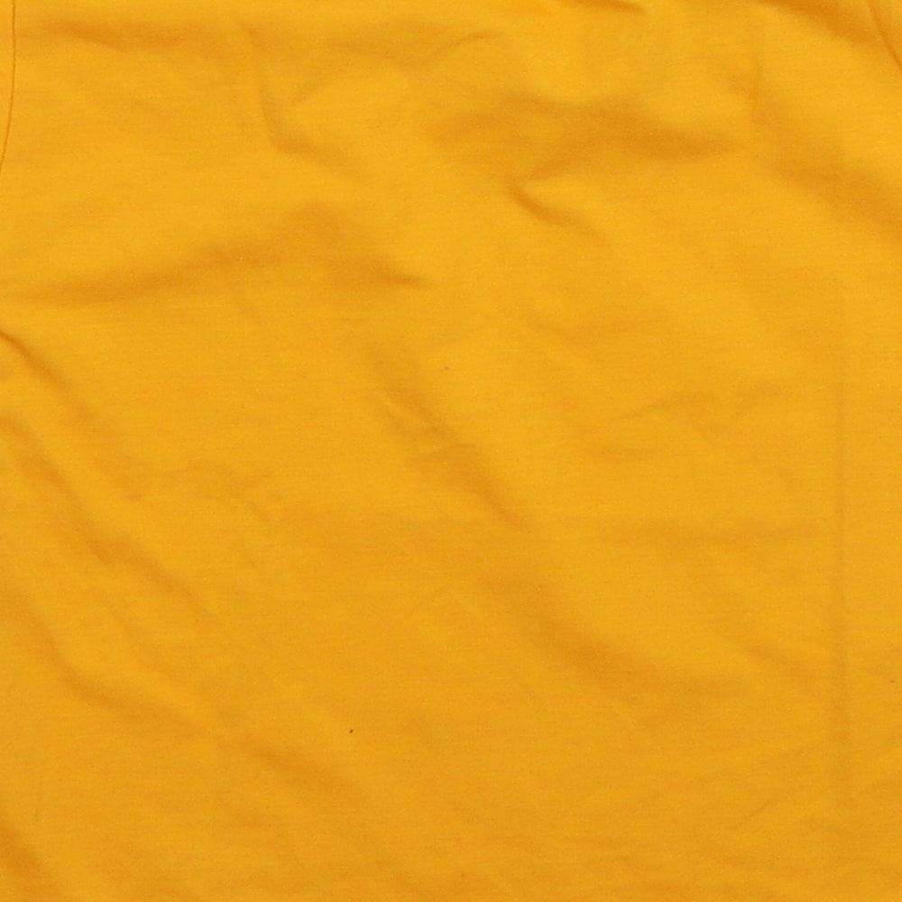Zaan Girls Yellow Basic T-Shirt Size M