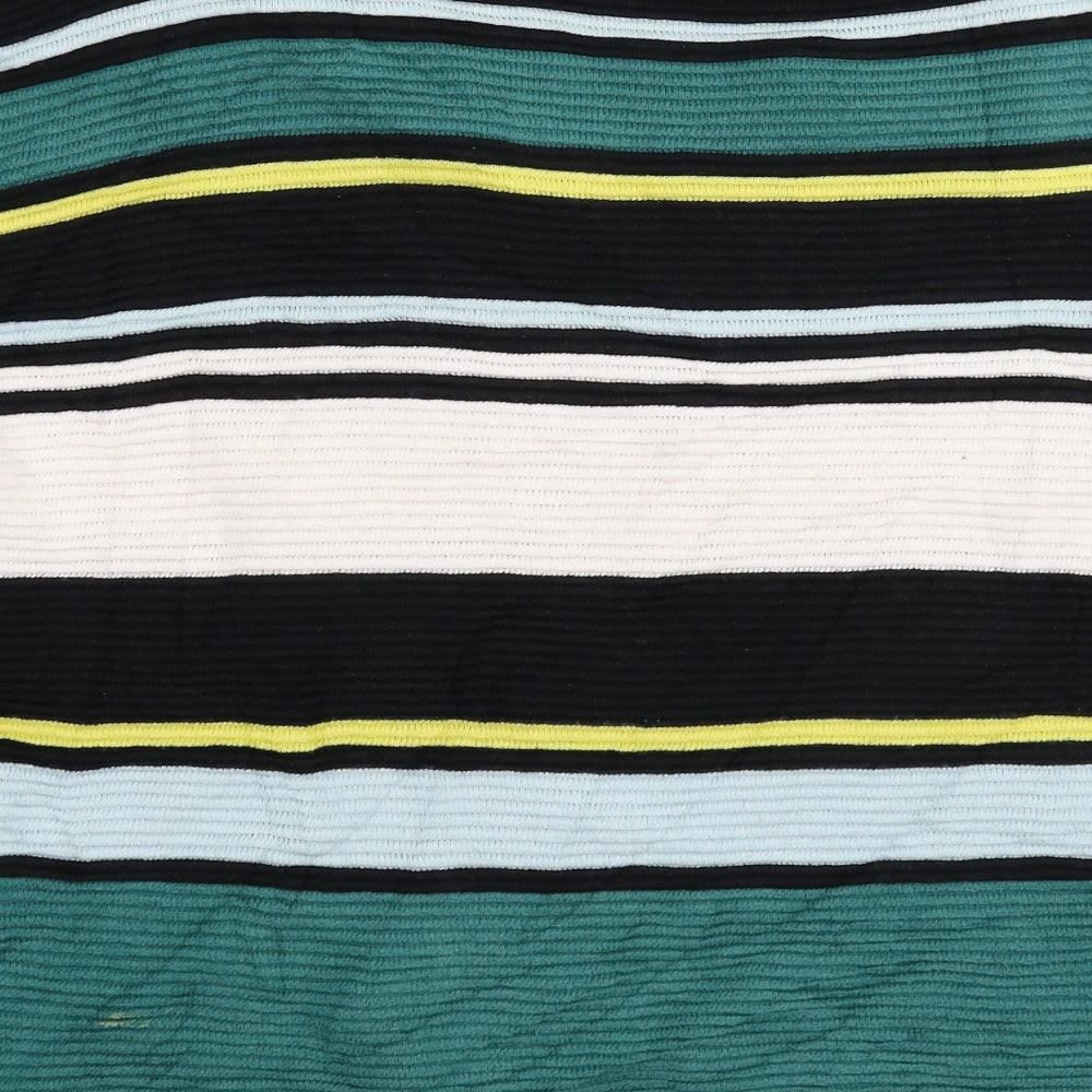 Divided Womens Multicoloured Striped Knit Pullover Jumper Size M - Oversized
