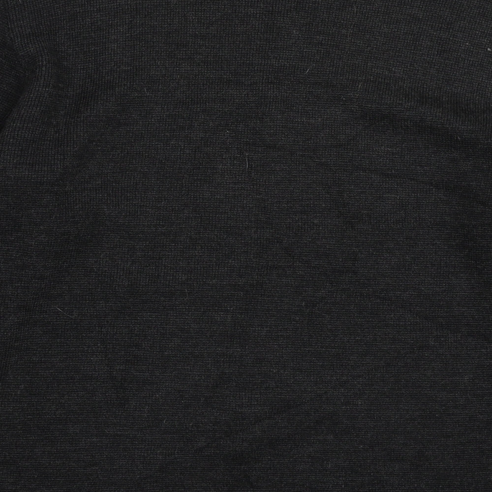 Kickers Mens Black Knit Pullover Jumper Size M