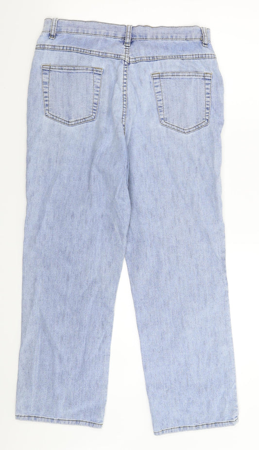 Universal Womens Blue Denim Bootcut Jeans Size 32 in L26 in