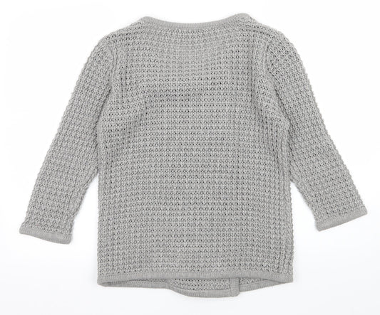 Store Twenty One Womens Grey Knit Cardigan Jumper Size S
