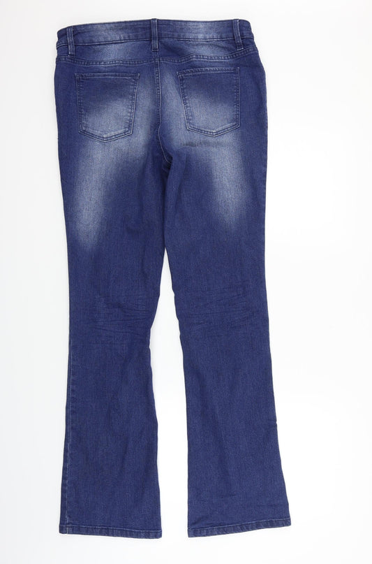 Rainbow Womens Blue Trousers Size 16 L31 in