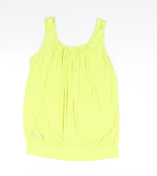 Very Womens Yellow Basic Tank Size 14