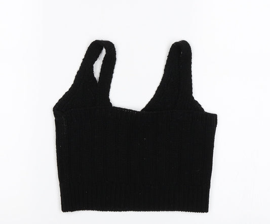 ASOS Womens Black Cropped Tank Size 4