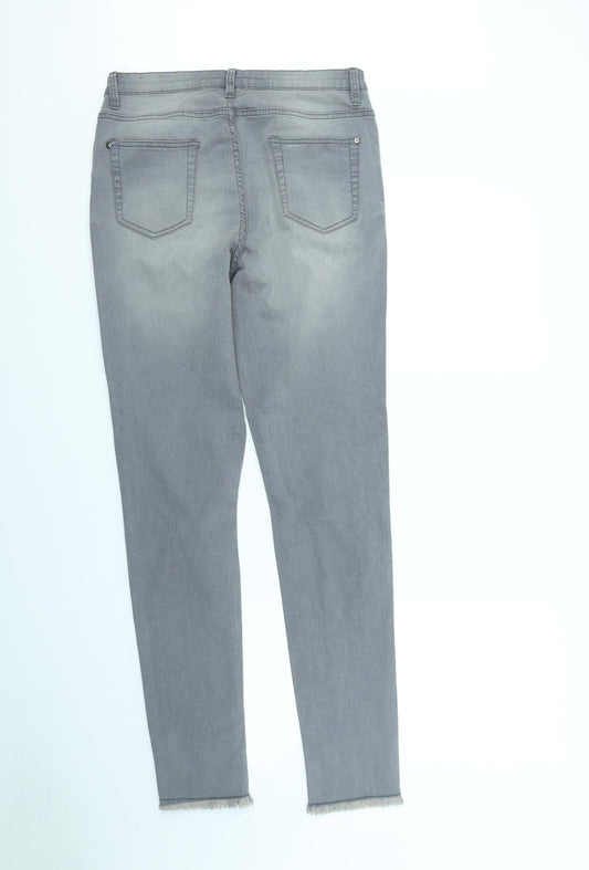 Nice&chic Womens Grey Skinny Jeans Size 32 in L30 in