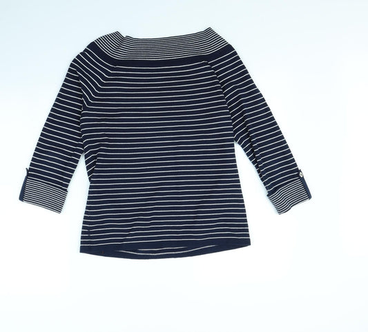 Womens UK M Regular Jones New York Blue Pullover