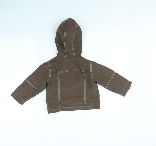 Mothercare Girls Brown Rain Coat Coat Size 2 Years