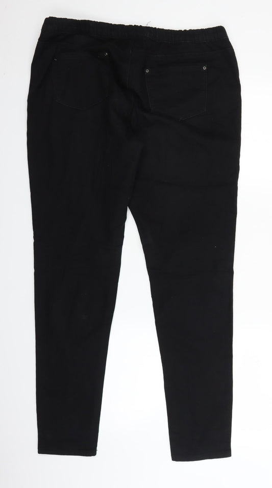 Preworn Womens Black Denim Jegging Jeans Size 36 in L29 in