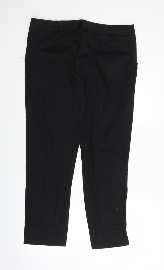 Warehouse Womens Black Trousers Size 16 L26 in
