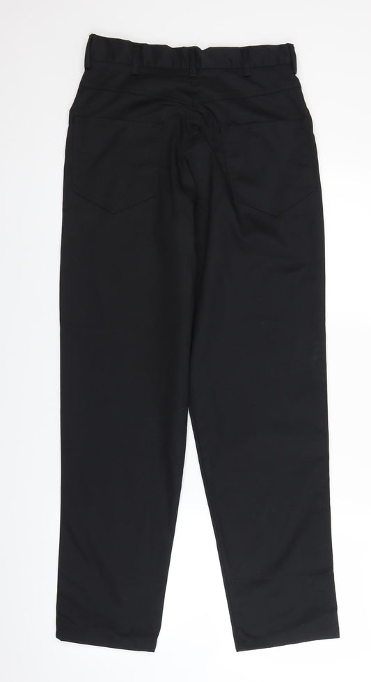 Alexandra Womens Black Chino Trousers Size 12 L26 in