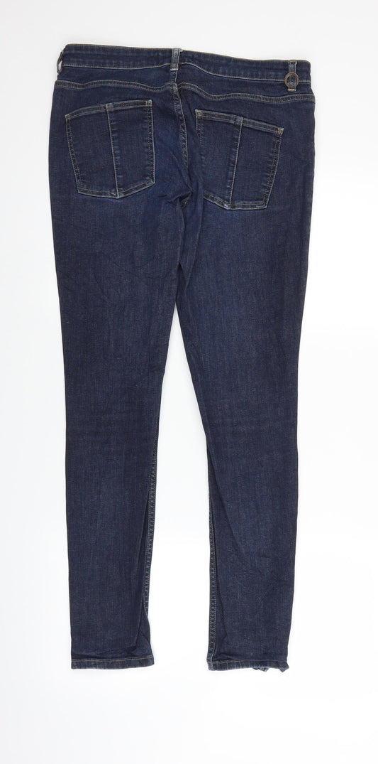 Stockholm Womens Blue Denim Straight Jeans Size 14 L28 in