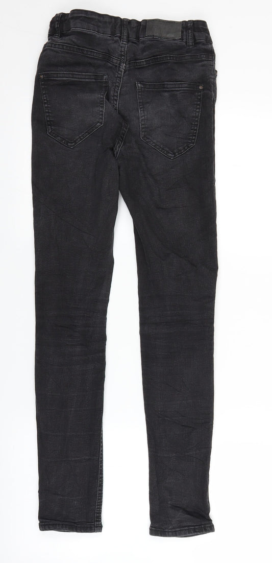 Lindex Girls Black Denim Skinny Jeans Size 13-14 Years