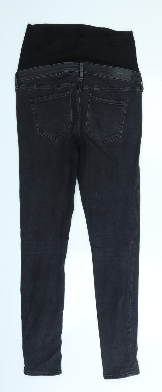 H&M Womens Grey Denim Skinny Jeans Size 8 L30 in