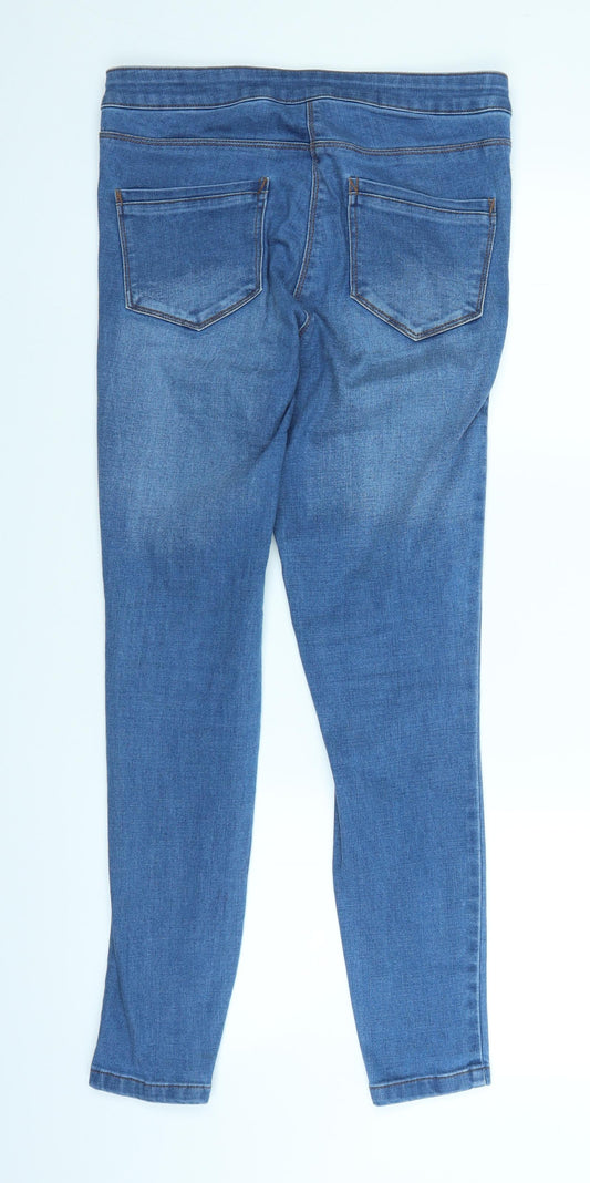 Denim Womens Blue Denim Straight Jeans Size 12 L26 in