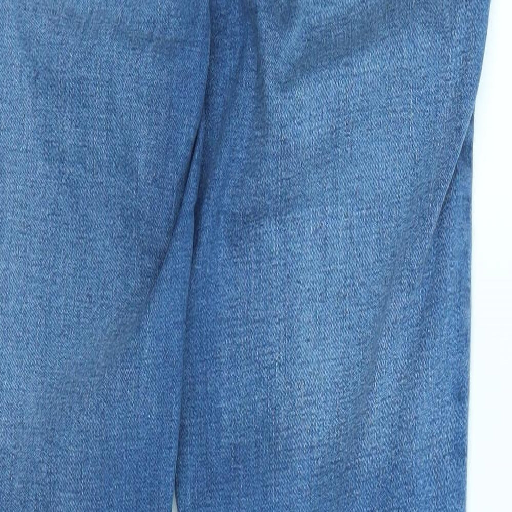 Denim Womens Blue Denim Straight Jeans Size 12 L26 in
