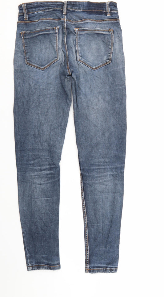 Stradavarius Womens Blue Denim Skinny Jeans Size 8 L28 in
