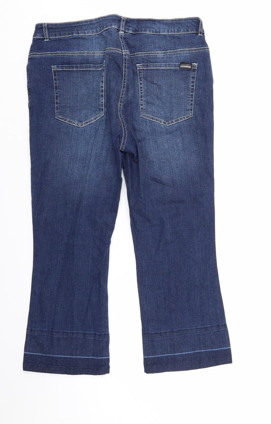 Laura Kent Womens Blue Denim Cropped Jeans Size 34 in L26 in