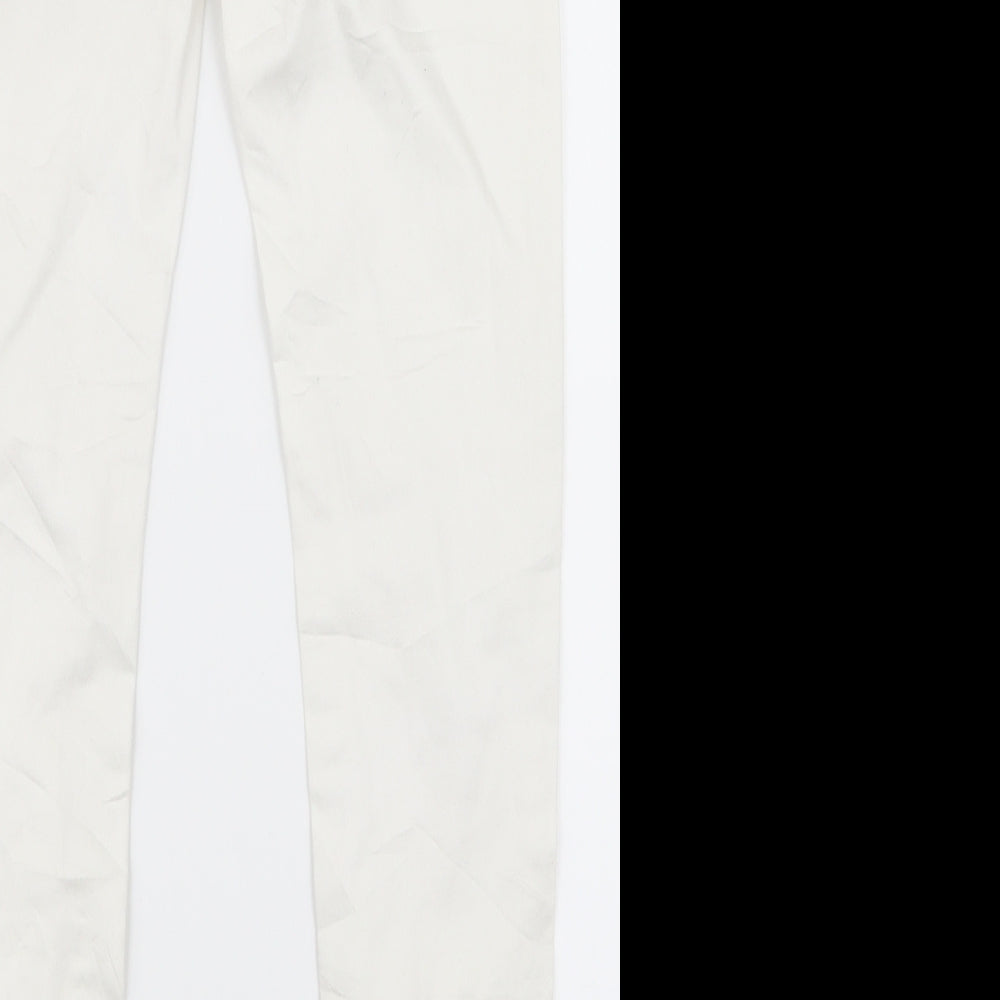 Primark Womens White Skinny Jeans Size 8 L28 in