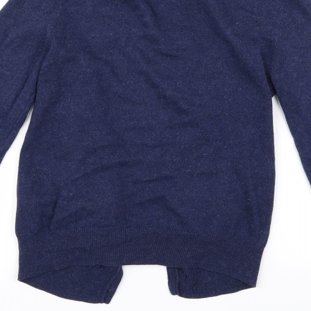 Preworn Womens Blue Cardigan Jumper Size 10 - 1