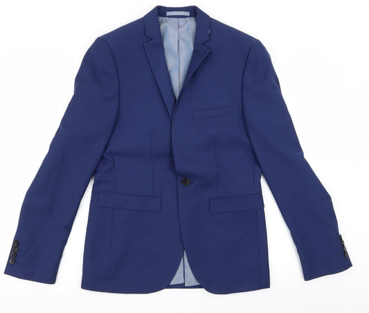 Burton Mens Blue Rayon Jacket Size 36
