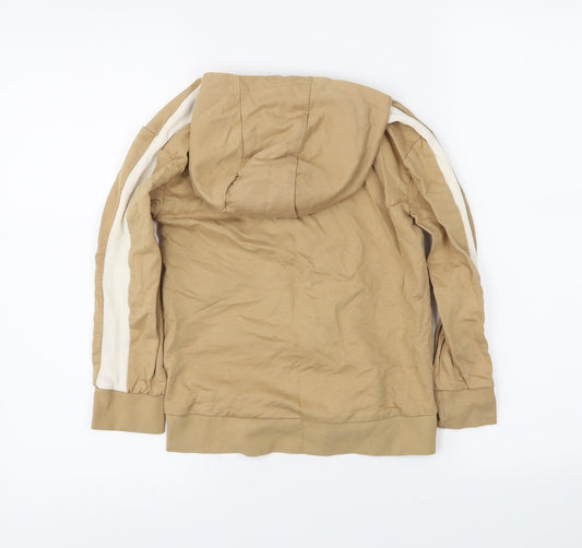 geogre Boys Beige Full Zip Hoodie Size 6-7 Years