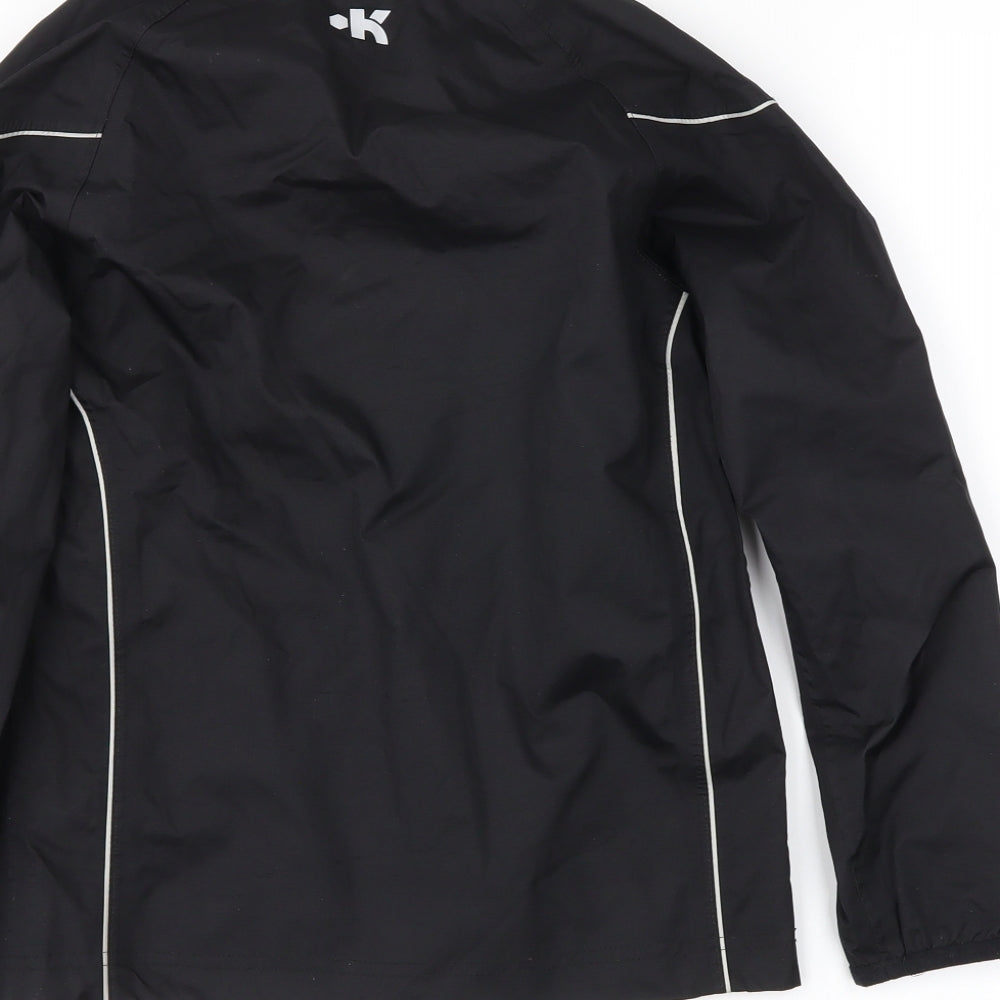 DECATHLON Boys Black Anorak Coat Size 8 Years